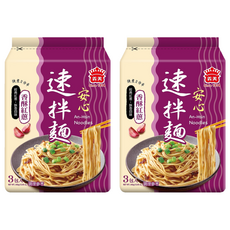 義美 安心速拌麵 香酥紅蔥 114g, 6包