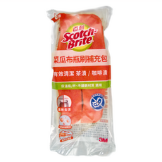 3M Scotch-Brite 百利 菜瓜布瓶刷 補充包4件組 10 x 4 x 3.6cm, 4件, 1組
