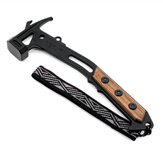 TKS 獵隼營鎚, 敲擊面35mm, 長250mm, 500g, SUS630不鏽鋼, 美國胡桃木柄, TKS-EG04, 1個