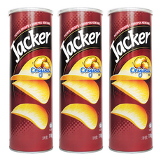 Jacker 洋芋片 原味, 110g, 3罐