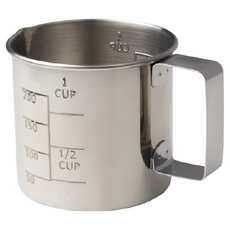 unopan 屋諾 不銹鋼量杯 200ml, 優質304不銹鋼材質，耐腐蝕高溫氧化, UN31021, 1個