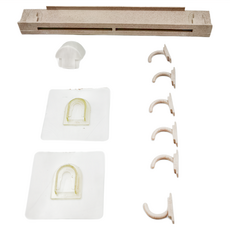 多功能無痕刀具架 整潔收納 適用於刀具、湯勺等廚房用具, 米色, 1組