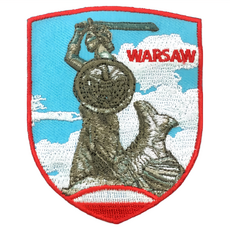 A-ONE 匯旺 波蘭 華沙美人魚 地標造型刺繡 NO.438 聚酯纖維布, 彩色, 1個