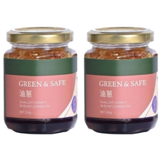GREEN&SAFE 永豐餘生技 油蔥 (固形量40公克) 葵花油 紅蔥頭, 2罐, 150g