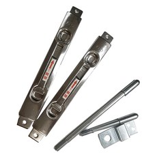 SFC 升輝 不鏽鋼天地閂 鋁門用 大圓頭 鋅合金 Set 2個 防盜鎖 暗門, 1組