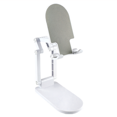 aibo 四軸折疊式多角度加高手機平板支架, 穩固防滑, 適用4-10.2吋手機/平板, IP-MA40, 白色, 1個