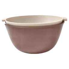 Bluedoor簡約雙層瀝水籃/洗菜籃, 酒紅色, 1個