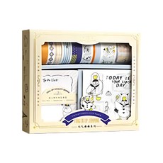 德德小品集 元氣滿滿 手帳素材禮盒, 多款 便簽10x10, 指尖跳躍, 1盒