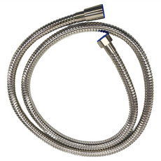 304不鏽鋼軟管, 活動式接頭, 耐用材質, 增加出水量, 1.5m, 不鏽鋼原色