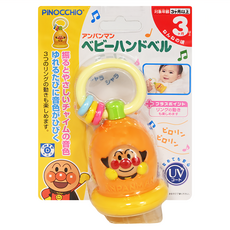 PiNOCCHiO ANPANMAN 麵包超人 嬰兒手搖鈴, 日本知名人氣卡通造型，趣味搖晃有聲互動，專為幼童小手設計, 1個