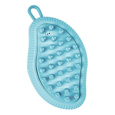 OUTSY 寵物SPA芒果乾溼按摩梳 貓狗適用, 青堤藍, 1個