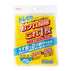 日本 Aisen 特效除污雙面菜瓜布 浴槽專用, 超極細纖維, 深入細縫去除髒汙, 雙面功能加工, 浴室細縫清潔好用, 1個, 1枚