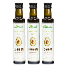 SoMuch 頂級冷壓初榨酪梨油，紐西蘭進口，發煙點高於200度，含超過85%不飽和脂肪酸, 250ml, 3瓶