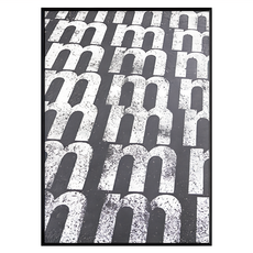 規律 Typography 藝術印刷, 黑色