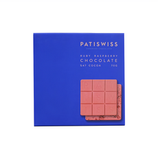 PATISWISS 帕蒂西 覆盆莓紅寶石巧克力片 47%可可, 70g, 1片