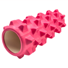 bebehome 瑜珈按摩滾筒 一般狼牙款 EVA材質, 33 x 13cm, 粉色, 1個