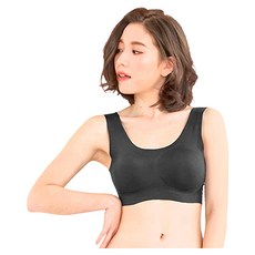 SOFT LIGHT 絕色無痕 創新隱形貼合內衣, 不脫紗不翻捲, 無痕舒適, 水滴弧形罩杯, 集中托高, 一體成型設計, 彈力不易脫落, L, 黑色