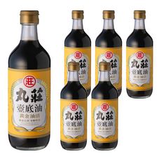 丸莊醬油 壺底油黃金油清, 黃金比例, 甘醇鮮美, 黑豆釀造 450ml, 6瓶