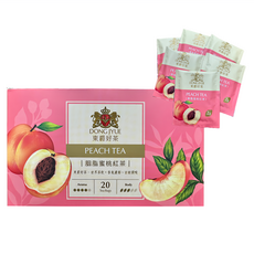 東爵好茶 胭脂蜜桃紅茶 蜜桃香氣濃郁 口感柔順 獨立茶包設計 方便攜帶, 2g, 20包, 1盒