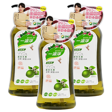 一滴淨 蘆薈多酚食品用洗潔精，99.5%植物萃取，含10%蘆薈，溫和不刺激, 1kg, 3瓶