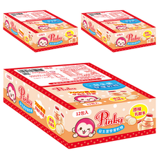 Pinky 益生菌雙層軟糖, 原味乳酸多, 12包 Set, 7000萬好菌, 210g, 3盒