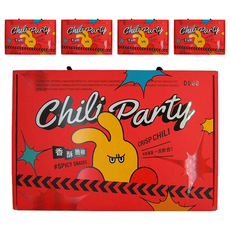 DoGa 杜甲 香酥脆椒派對禮盒, 髮箍氣球2入 + 創意卡片4入 + 設計貼紙 圖案隨機 4入 + 香酥脆椒 30g 4包, 5盒