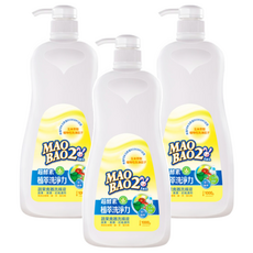 MAO BAO2 毛寶兔 超酵素植物性奶瓶蔬果洗滌液 瓶裝, 1kg, 3瓶