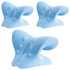 人體工學頸椎指壓按摩枕 C型 牽引三合一 每天8-15分鐘頸椎壓力OUT！, 3個