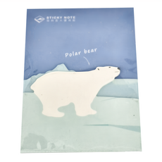 德德小品集 便利貼 22651 120 x 85mm 90g, 北極熊，思考熊, 30張, 3包