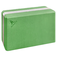 台灣 NAMASTE 55D瑜珈磚 YOGA BLOCK 375g, 綠色, 1個
