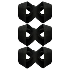 YORI 優里嚴選 防駝背矯正帶 高彈力款 黑色 男女通用 複合針織工藝, M, 3個