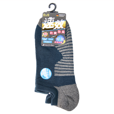 D&G 速效機能男女通用毛巾底踝襪, D422-16 藍綠, 22 ~ 26cm