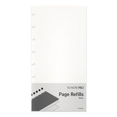 TO NOTE PRO 補充頁 空白內頁, 110 x 210mm, 30頁, 1本