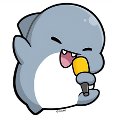 CCHING 青青文具 創意磁鐵 鯊西米, B款 唱歌 灰色