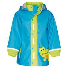 playshoes 超輕量可機洗連帽兒童雨衣外套-鱷魚 輕巧易收納, 140, 1入