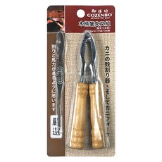 GOZENBO 御膳坊 木柄蟹夾叉組 螃蟹夾(18cm) + 龍蝦叉(15.5cm) 2組, 1組, 木色 + 銀色