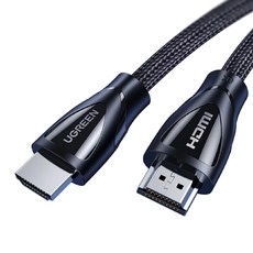 UGREEN 綠聯 8K HDMI2.1傳輸線 面網編織版 3D, 1個, 1m