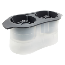 威士忌冰塊模具 雙圓球 PP材質 中國製造, 18.3 x 8.5 x 8.3cm, 1個