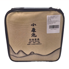 小康泡 360度旅行包茶具組 陶瓷材質, 一壺四杯 + 收納包, 柴燒龍紋, 1組