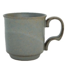 美濃燒 Ancient Pottery 復古馬克杯 325ml 9cmx9cm 適用於微波爐、洗碗機、烘碗機、烤箱, 綠色, 1個