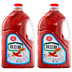 十全 辣豆瓣, 非基因改造黃豆製成, 素食可用, 2.8kg, 2瓶