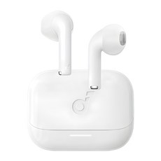 Soundcore 藍牙耳機 K20i, 13mm大驅動, BassUP技術, 36小時續航, 半入耳式, A3994, 白色