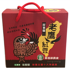東港鎮農會 老鷹紅豆禮盒 2包, 600g, 1盒