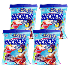 MORINAGA 森永 HI-CHEW 嗨啾汽水軟糖, 汽水綜合, Q彈不膩, 90g, 4包