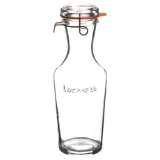 Luigi Bormioli Lock Eat可拆式玻璃瓶 277mm高 義大利製, 1.096L, 1瓶