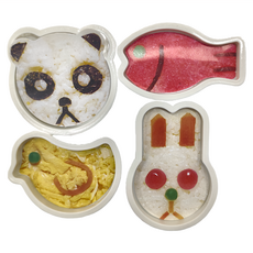 飯糰定型器 動物造型 Set 4個, PP材質, 日本產, 1組
