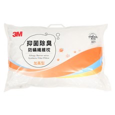 3M 抑菌除臭防蟎纖維枕 加高型 780g, 1個