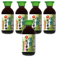 萬家香 低鹽淡口醬油，純天然釀造，食材原味，健康美味，200ml，食鹽減量30%, 5瓶
