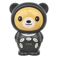 NEW WIS 小牛津 帽Q小黑熊故事機，適用年齡：6個月以上，材質：塑膠(ABS)、矽膠, 小牛津國際文化有限公司