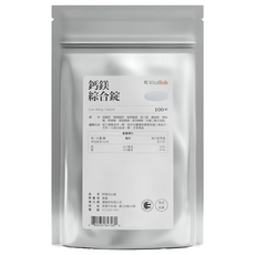 VitalBulk 鈣鎂綜合錠, 100顆, 1包